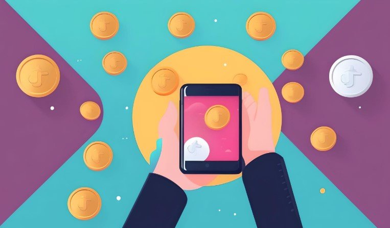 tiktok recharge showing several coins